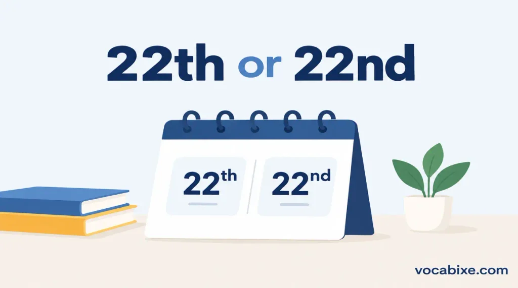 22th or 22nd