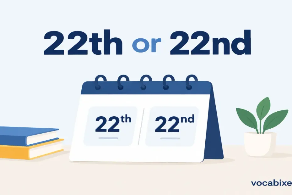 22th or 22nd