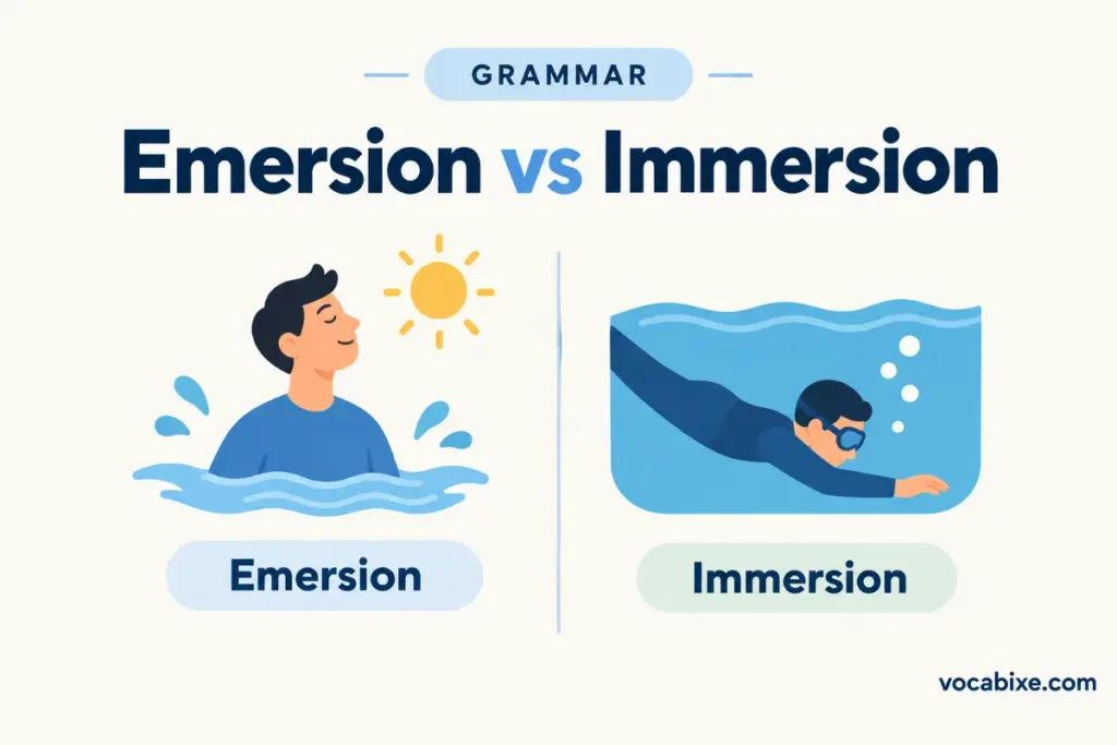 A Quick Memory Trick for Emersion vs Immersion