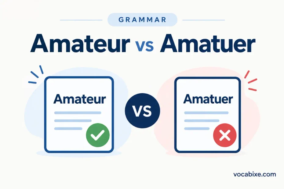 Amateur vs Amatuer