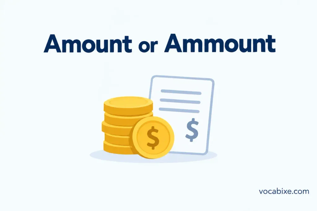 Amount or Ammount