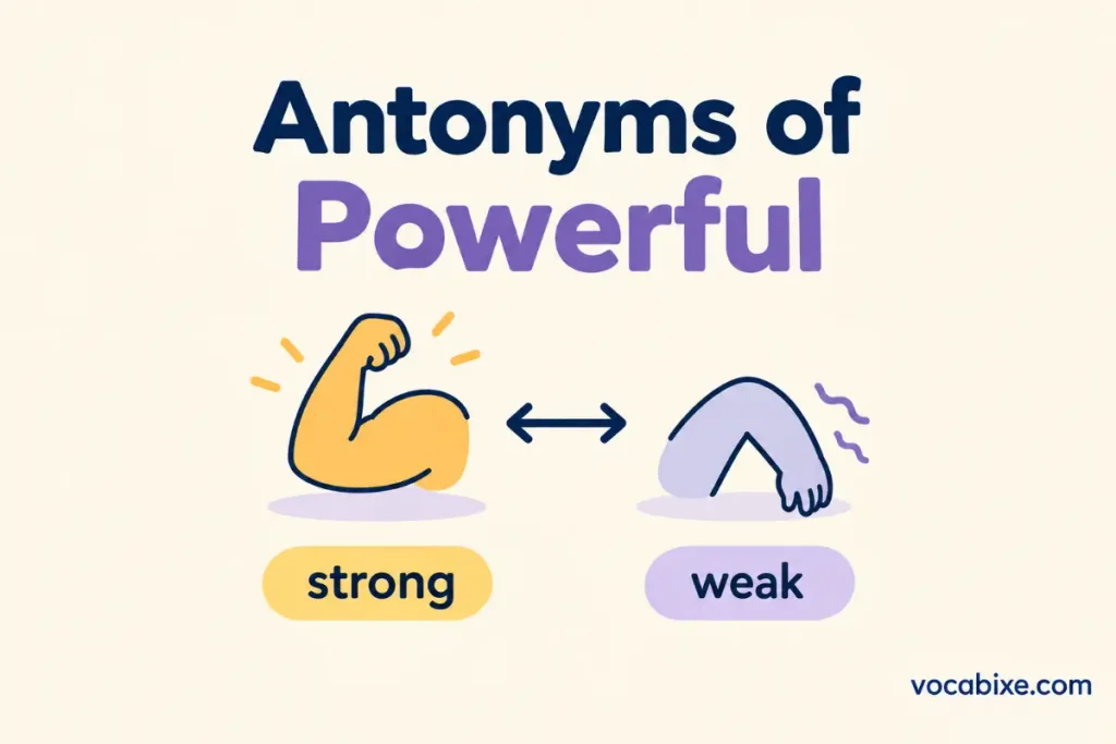 Antonyms of Powerful