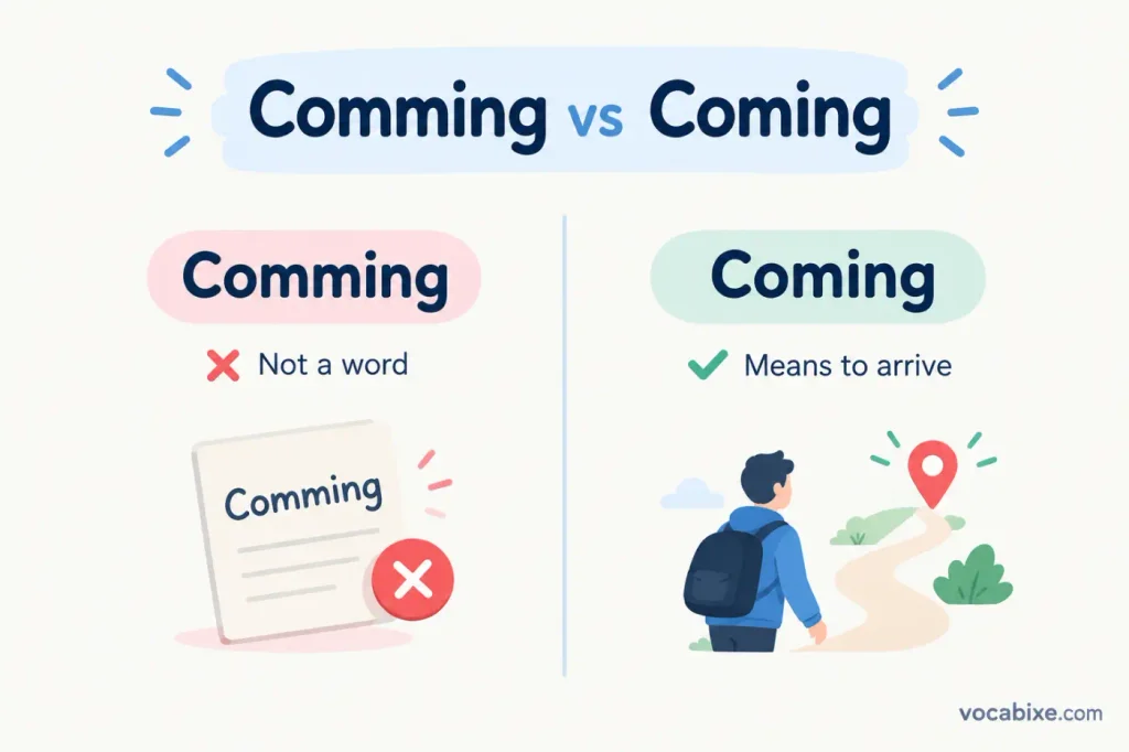 Comming vs Coming