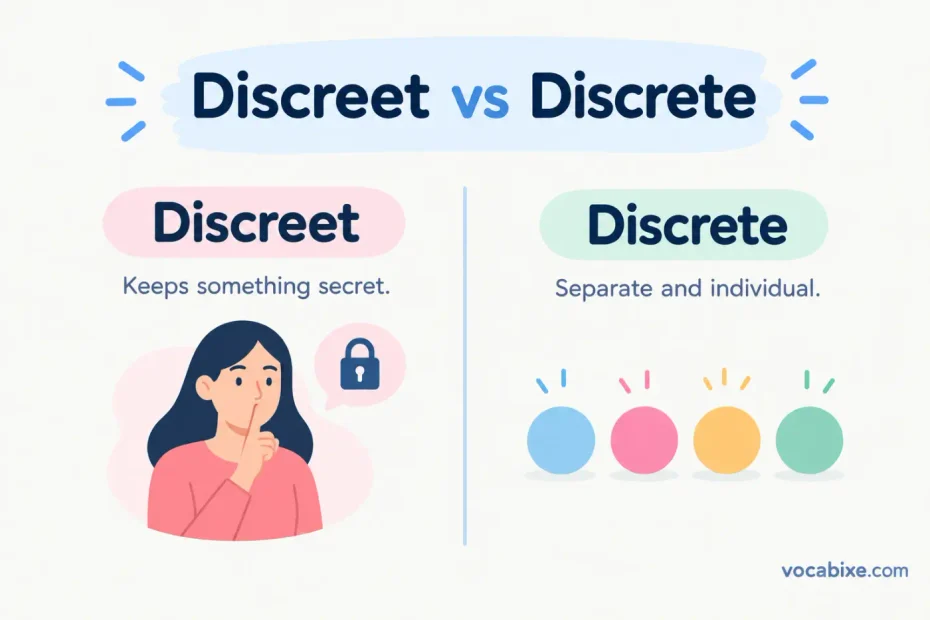 Discreet vs Discrete