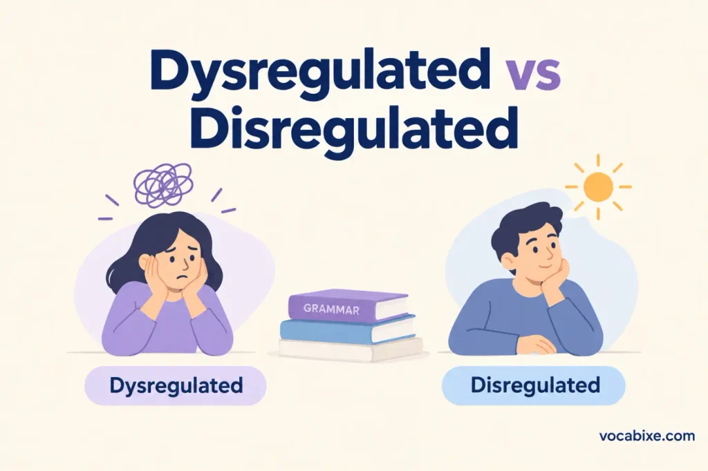Dysregulated vs Disregulated