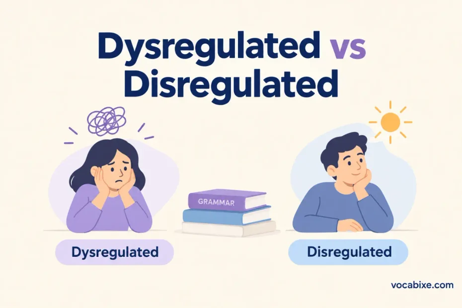 Dysregulated vs Disregulated