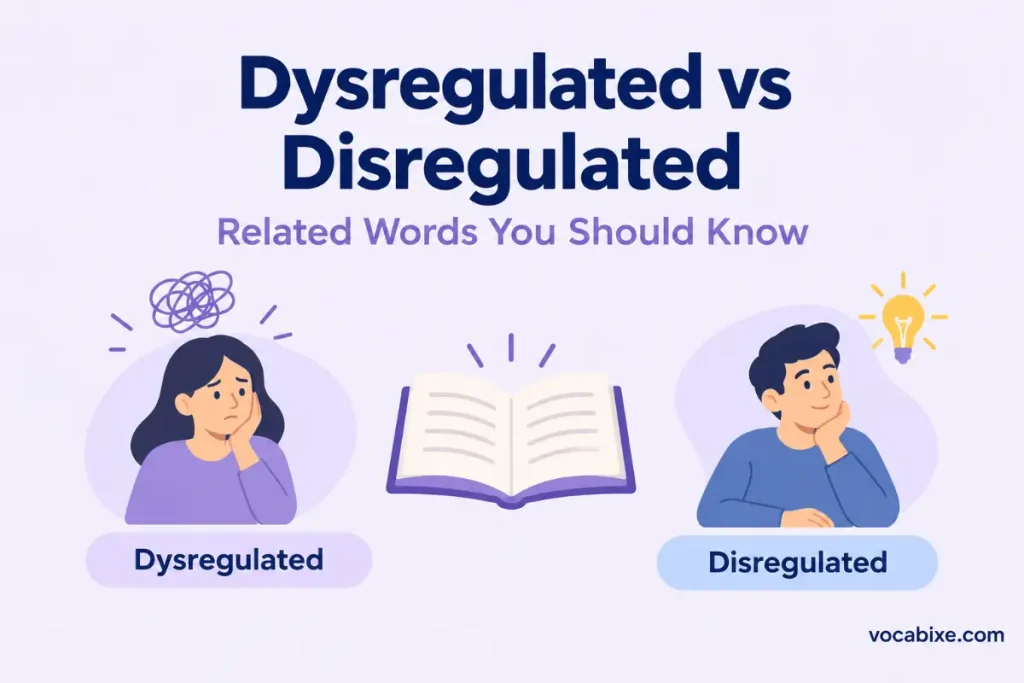 Dysregulated vs Disregulated: Related Words You Should Know