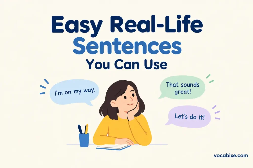 Easy Real-Life Sentences You Can Use