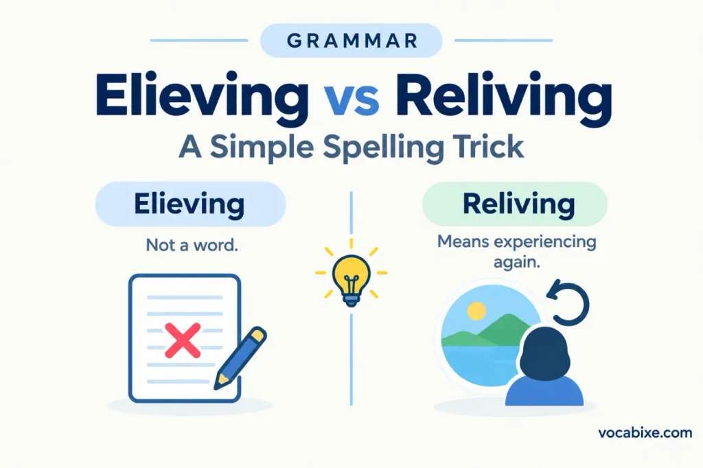 Elieving vs Reliving A Simple Spelling Trick