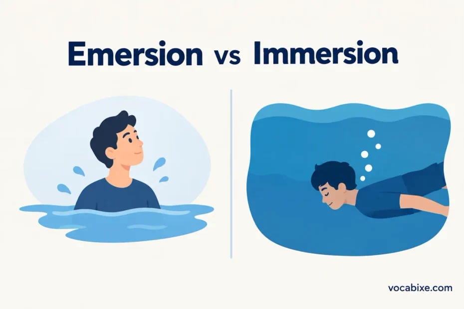 Emersion vs Immersion