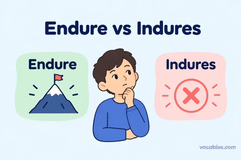 Endure vs Indure