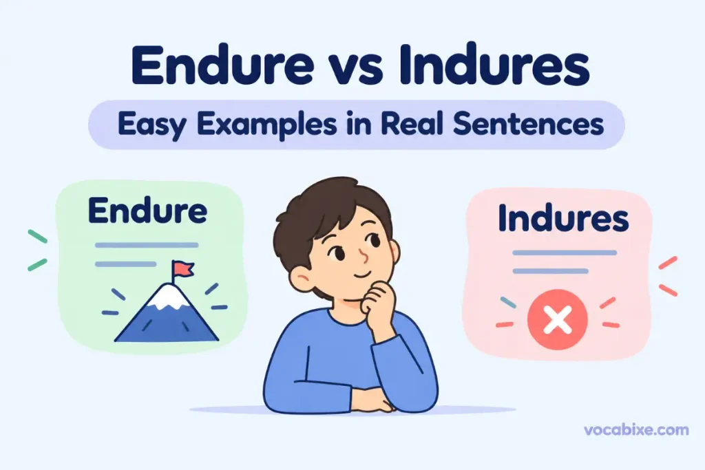 Endure vs Indure Easy Examples in Real Sentences