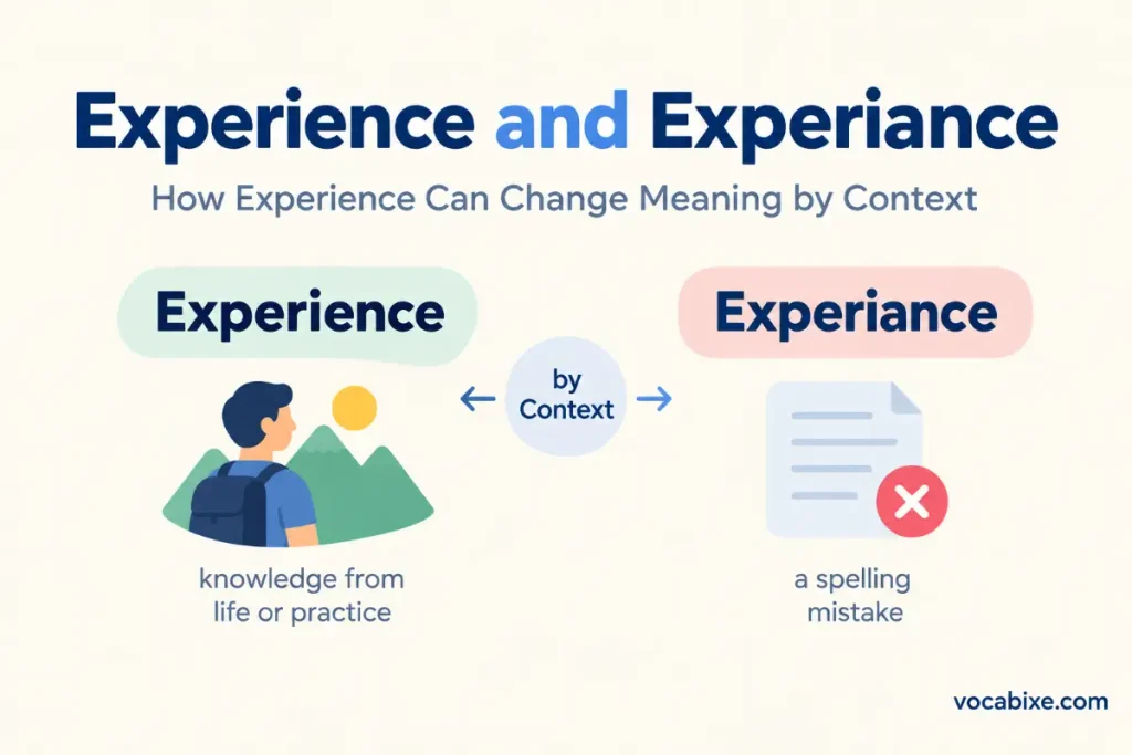 How Experience Can Change Meaning by Context
