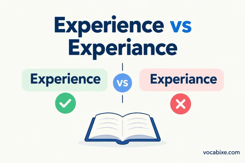 Experience vs Experiance