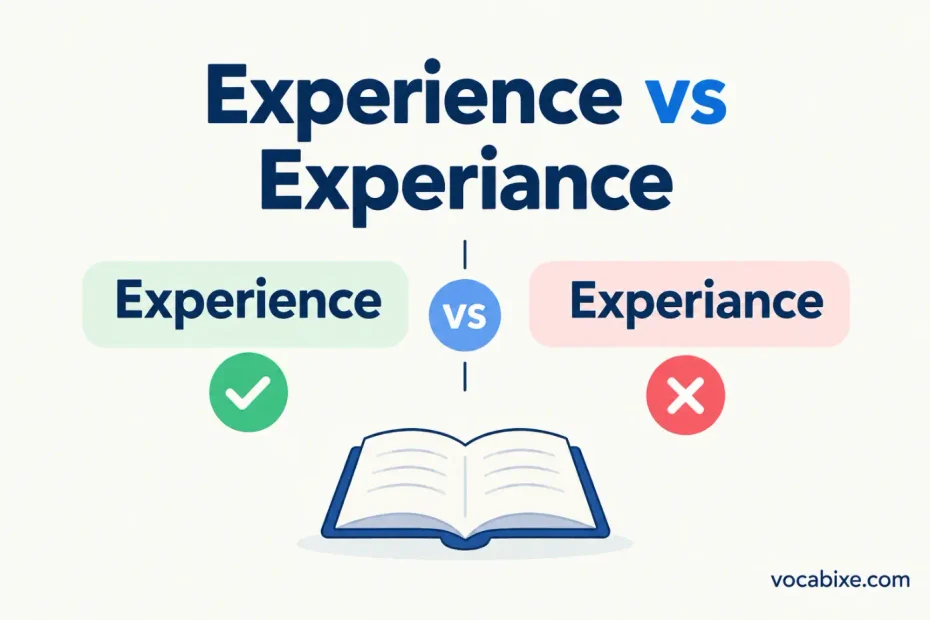 Experience vs Experiance