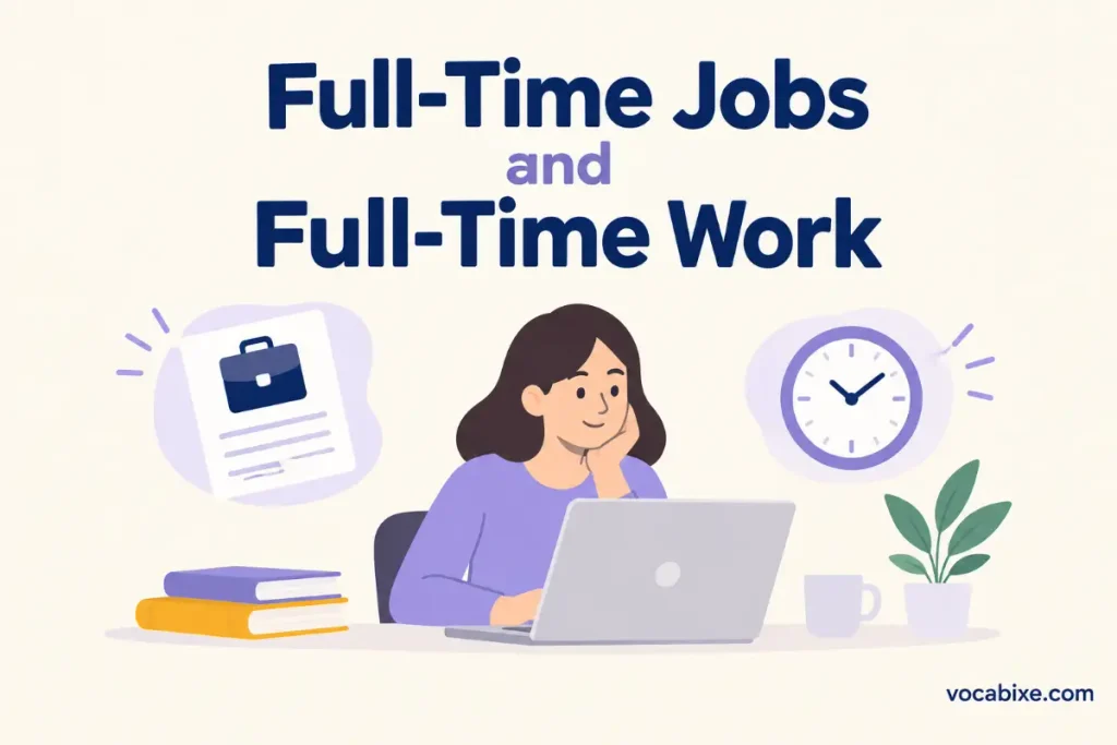 Full Time or Fulltime: Full-Time Jobs and Full-Time Work