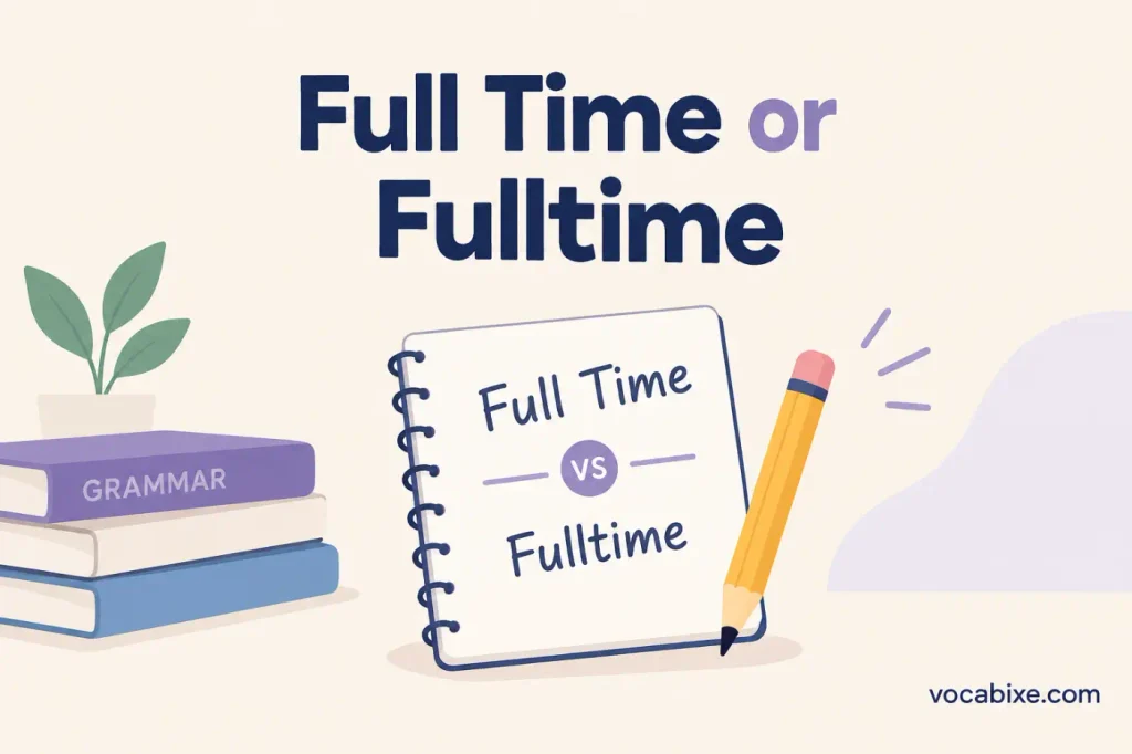 Full Time or Fulltime