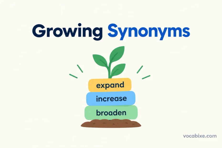Antonyms of Growing