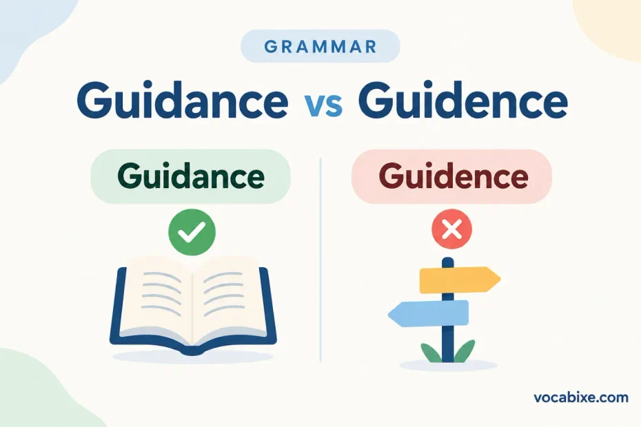 Guidance vs Guidence