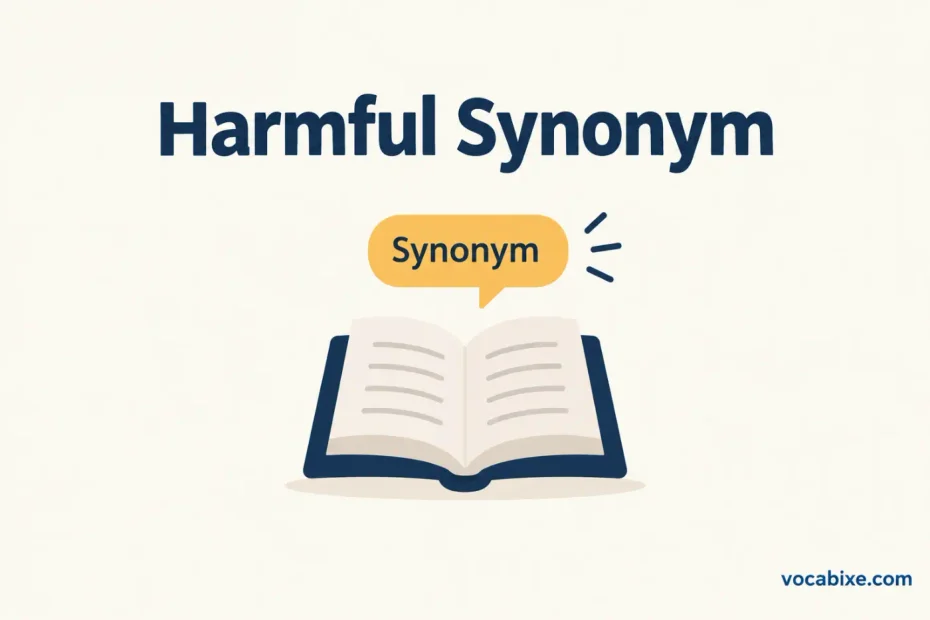 Synonym of Harmful