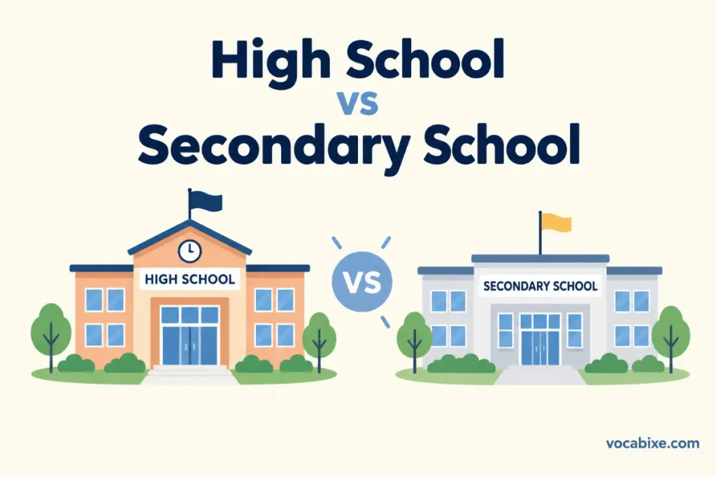 High School vs Secondary School