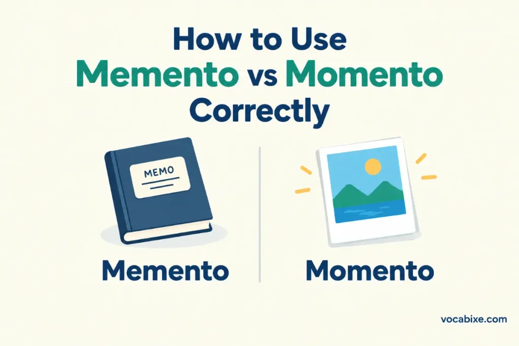How to Use Memento vs Momento Correctly
