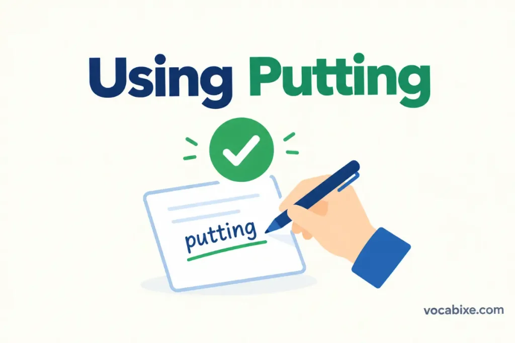 How to Use Putting Correctly