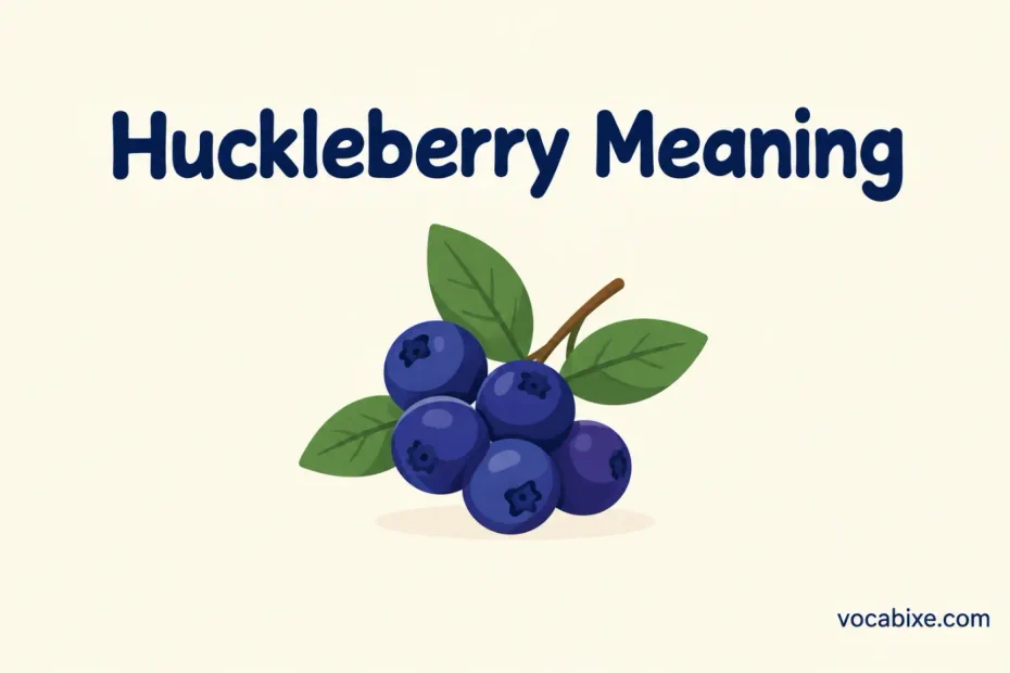 Meaning of Huckleberry