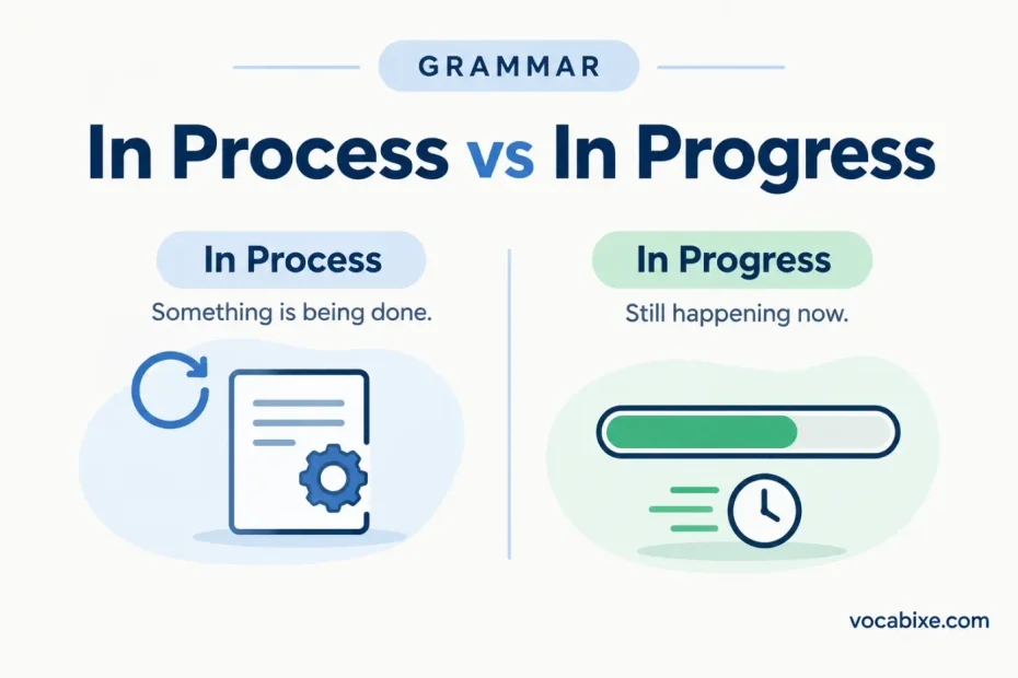 In Process vs In Progress
