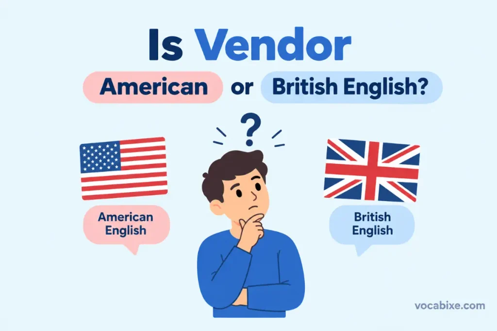 Is Vendor American or British English?