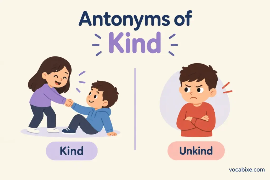 Antonyms of Kind