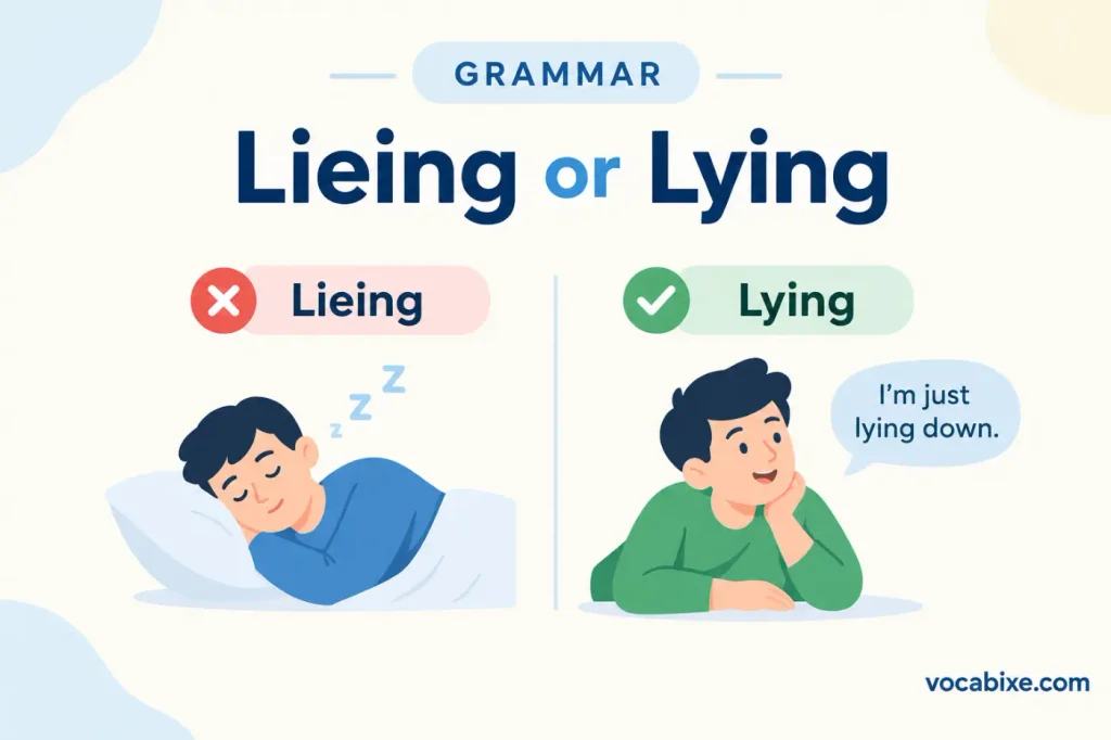 Lieing or Lying