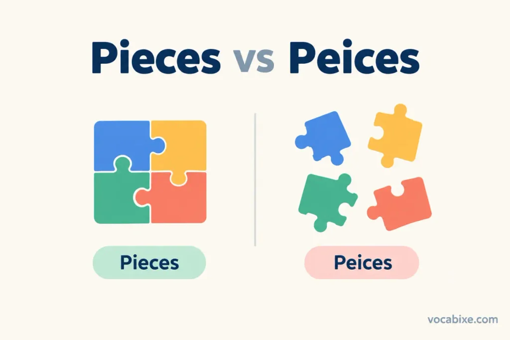 Pieces vs Peices