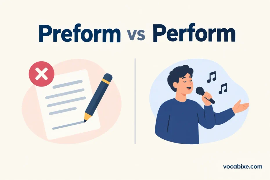 Preform vs Perform