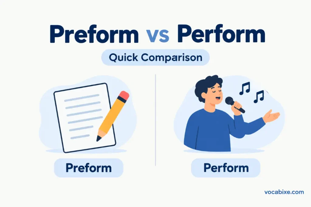 preform vs perform Quick Comparison