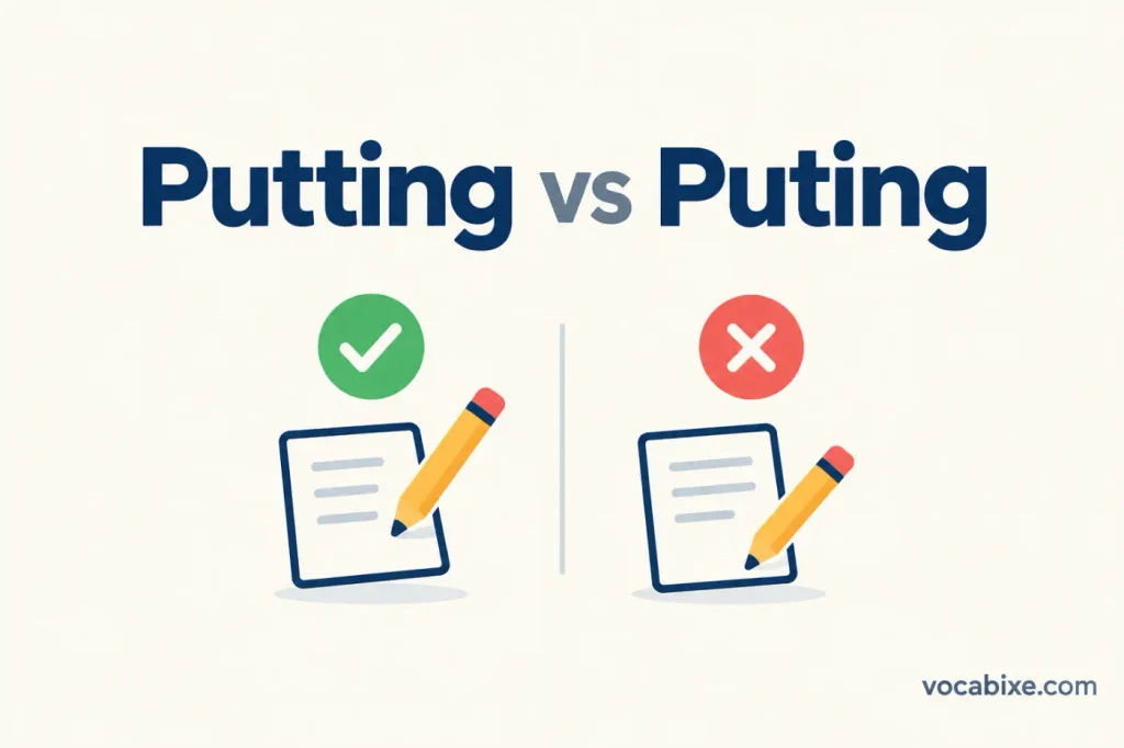 Putting vs Puting