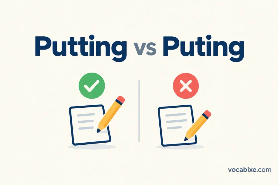 Putting vs Puting