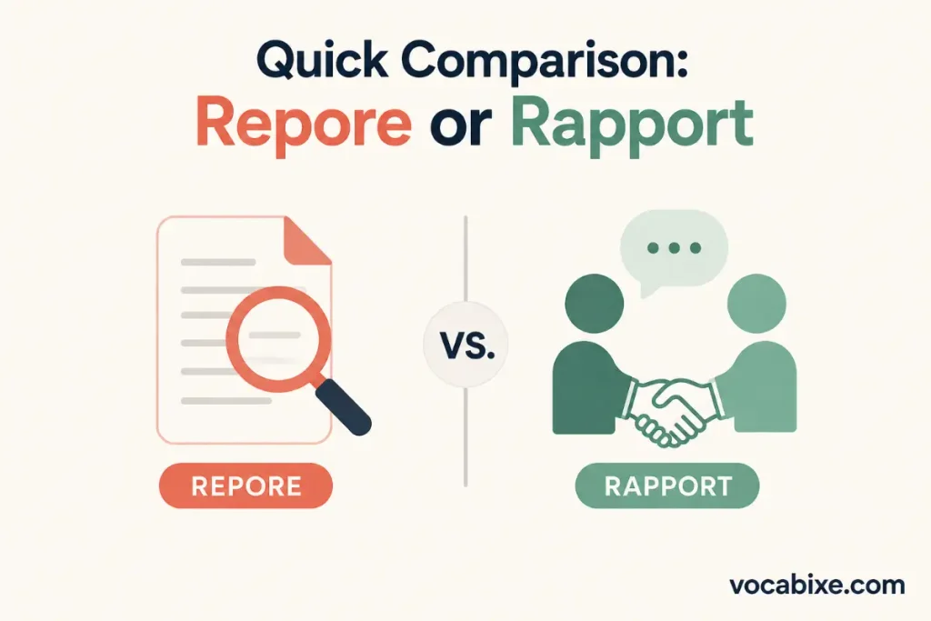 Quick Comparison: Repore or Rapport