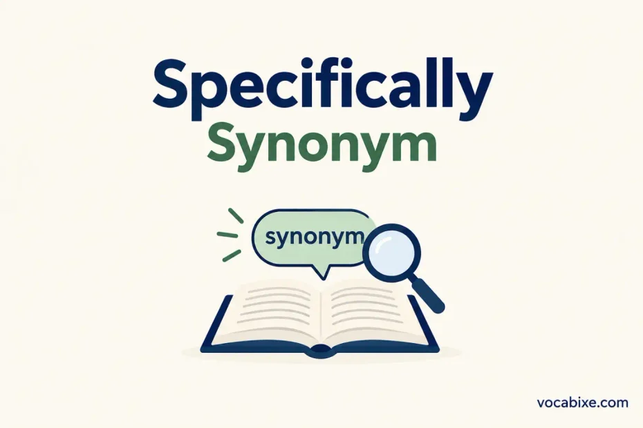 Synonym of Specifically