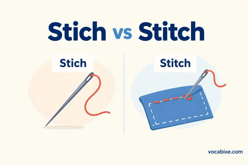 Stich vs Stitch