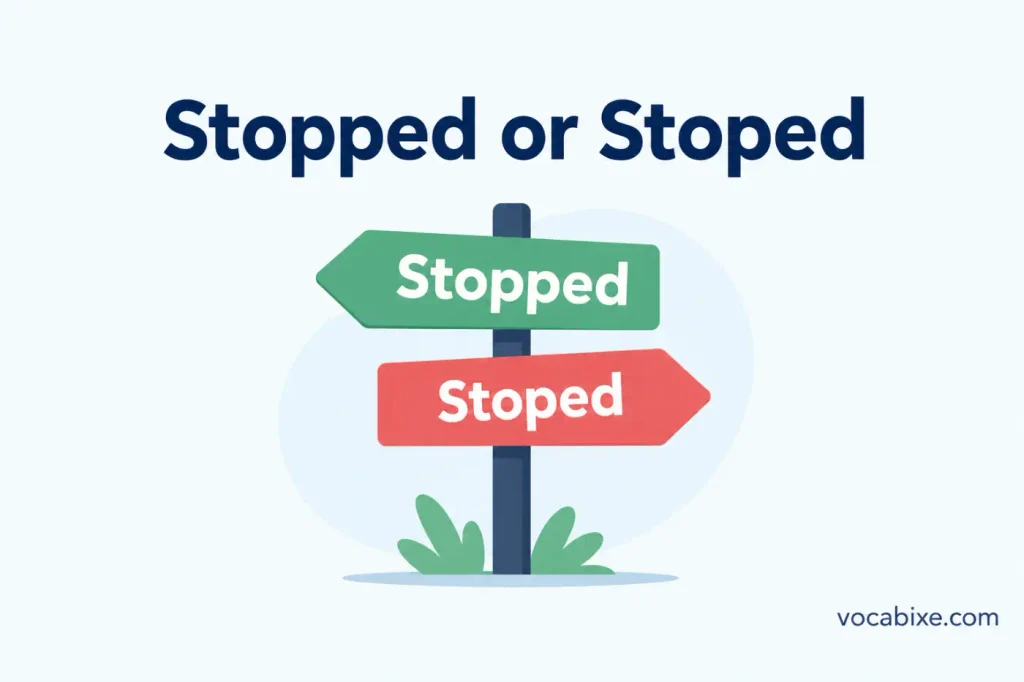 Stopped or Stoped