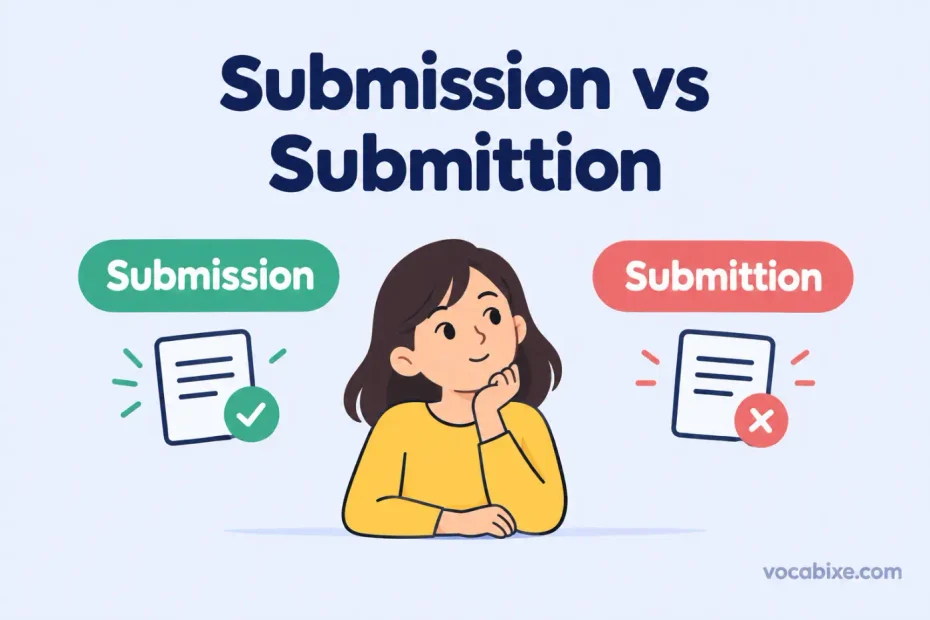 Submission vs Submittion