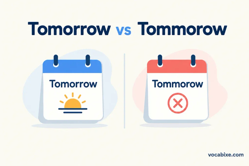 Tomorrow vs Tommorow