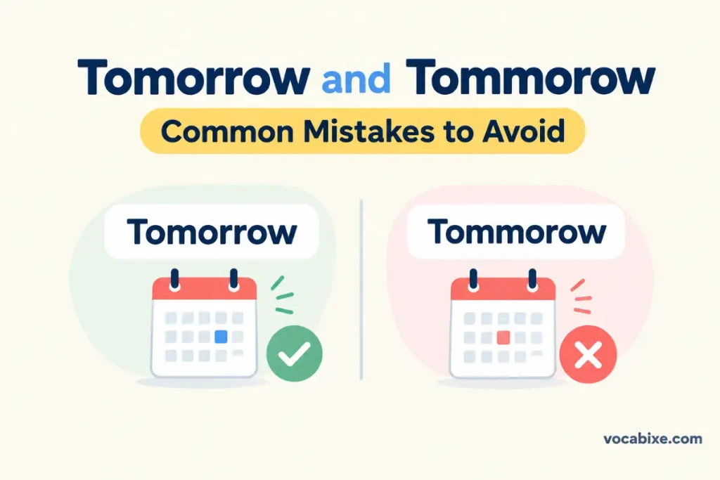 Tomorrow vs Tommorow Common Mistakes to Avoid