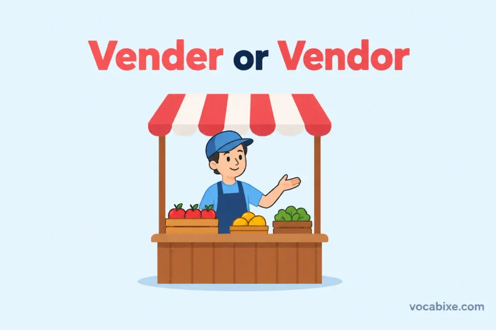 Vender or Vendor