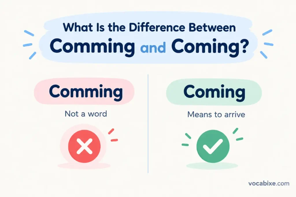 What Is the Difference Between Comming and Coming?