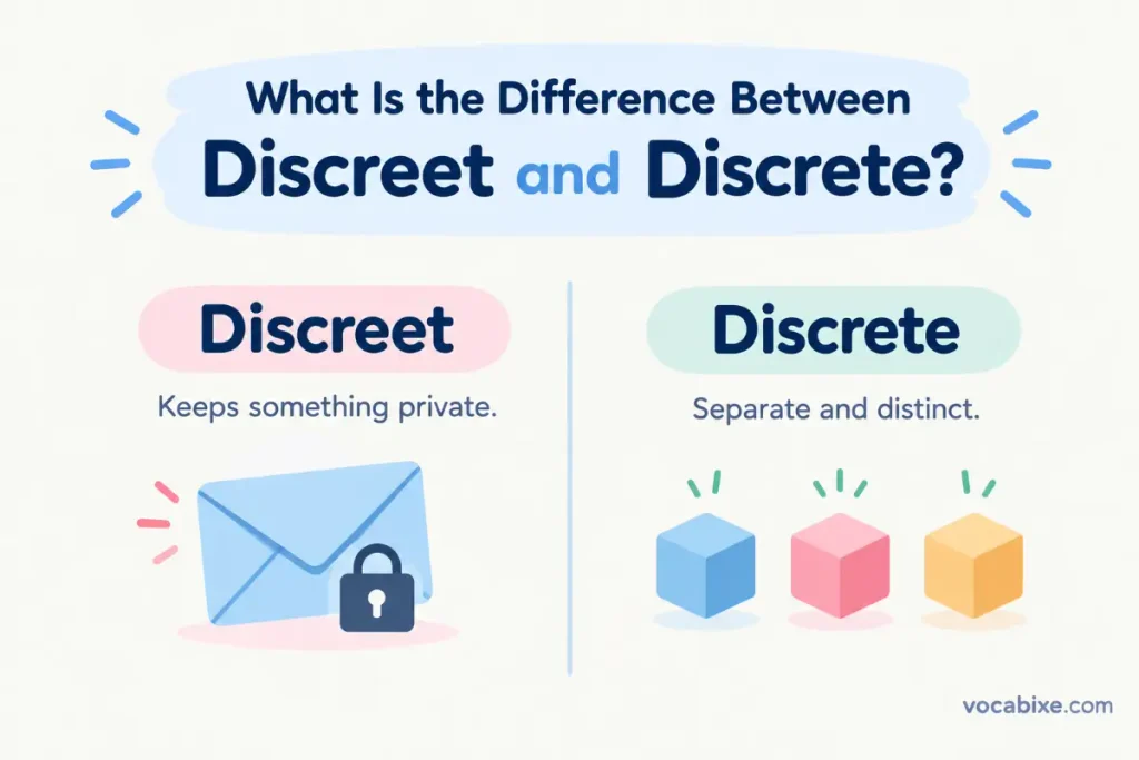 What Is the Difference Between Discreet and Discrete?