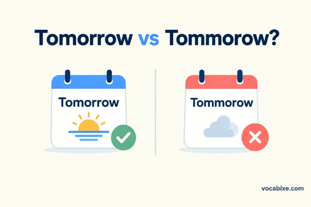 What Is the Difference Between “Tomorrow” and “Tommorow”?
