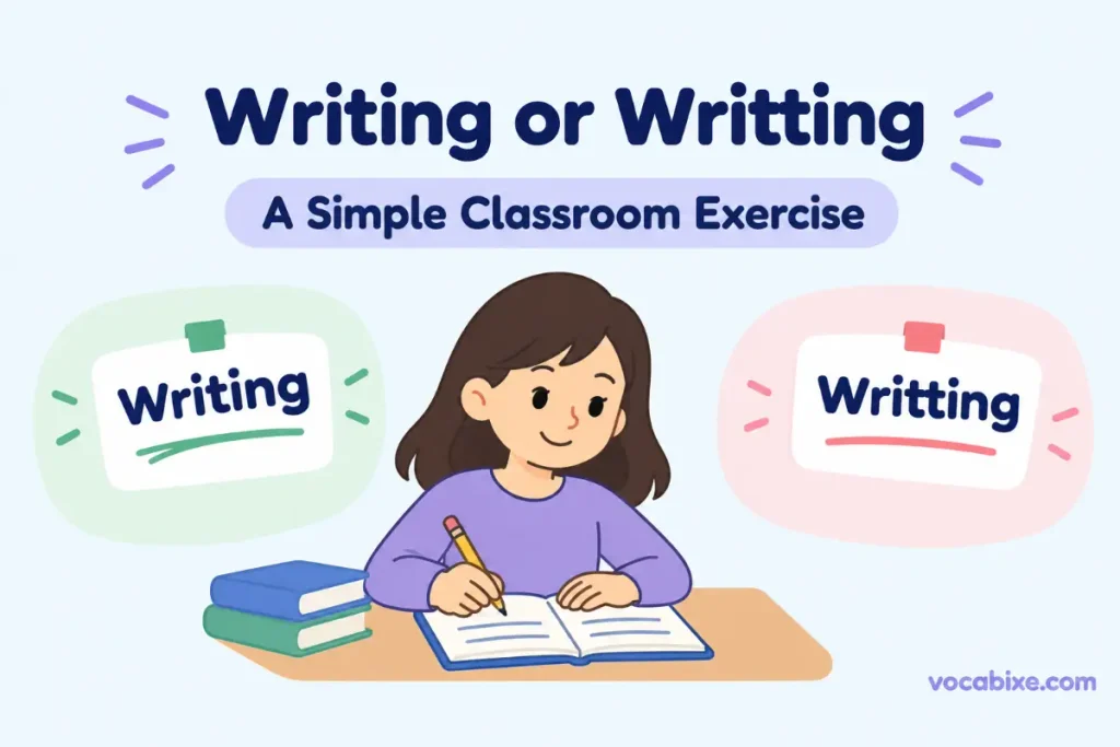 Writing or Writting A Simple Classroom Exercise