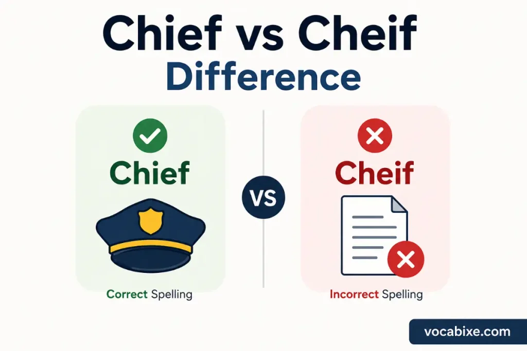 Chief vs Cheif Difference 
